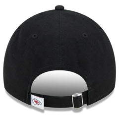Kansas City Chiefs New Era Women's Main Core Classic 2.0 9TWENTY Adjustable Hat Black