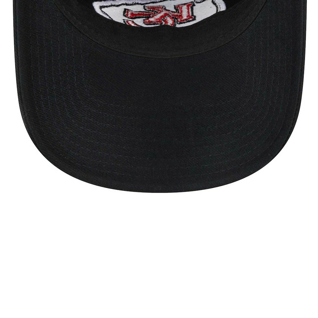 Kansas City Chiefs New Era Women's Main Core Classic 2.0 9TWENTY Adjustable Hat Black