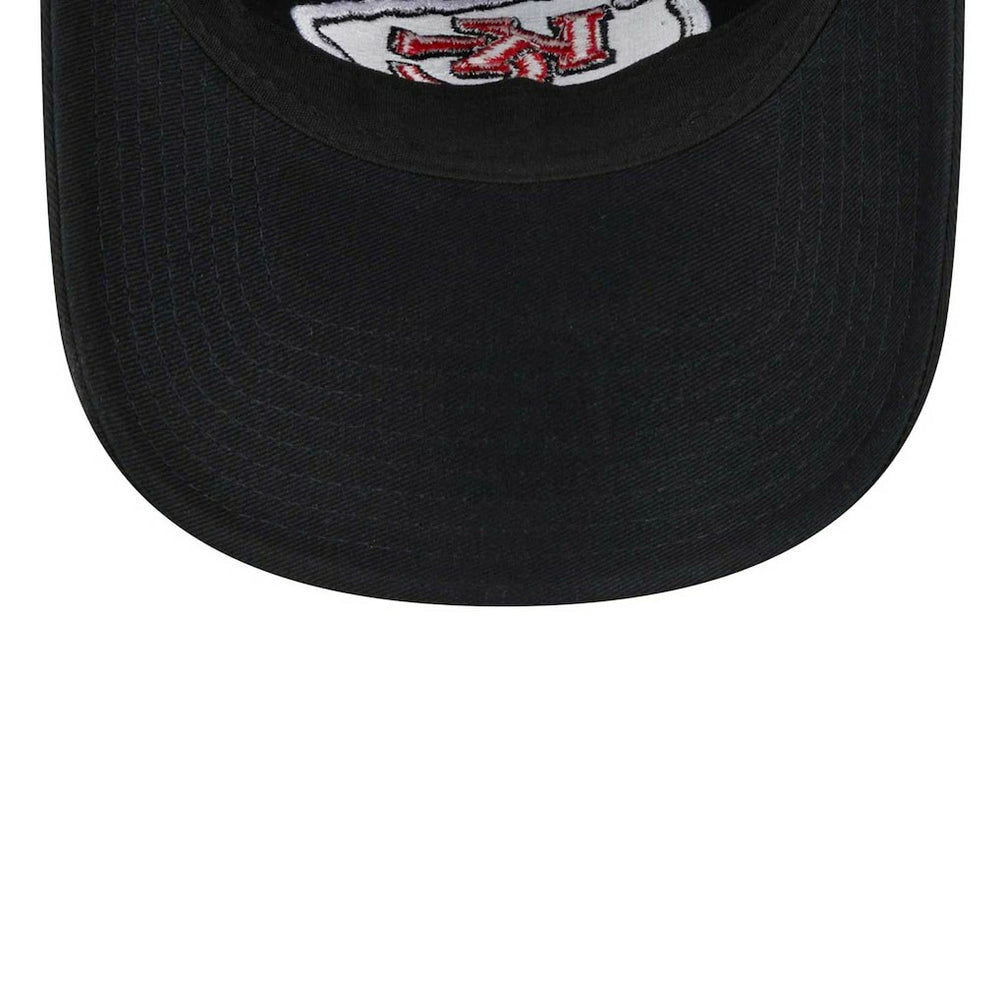 Kansas City Chiefs New Era Women's Main Core Classic 2.0 9TWENTY Adjustable Hat Black