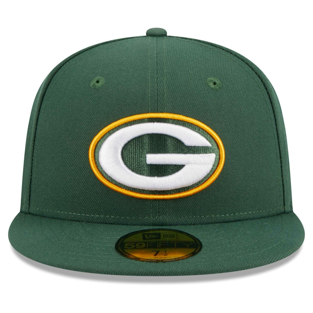 Green Bay Packers New Era Main Patch 59FIFTY Fitted Hat Green