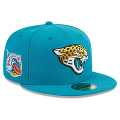 Jacksonville Jaguars New Era Main Patch 59FIFTY Fitted Hat Teal