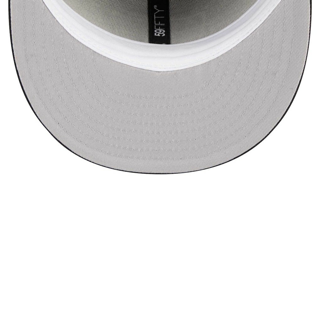 Las Vegas Raiders New Era Main Patch 59FIFTY Fitted Hat Black