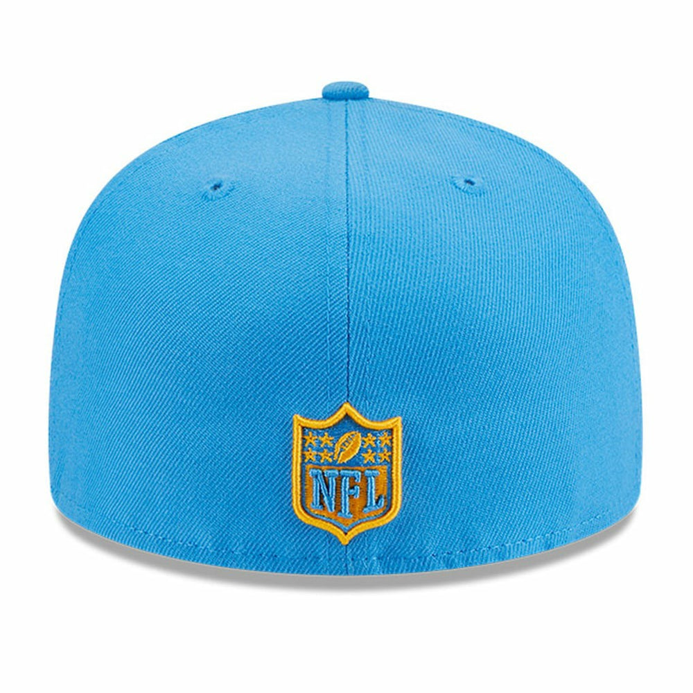 Los Angeles Chargers New Era Main Patch 59FIFTY Fitted Hat Powder Blue