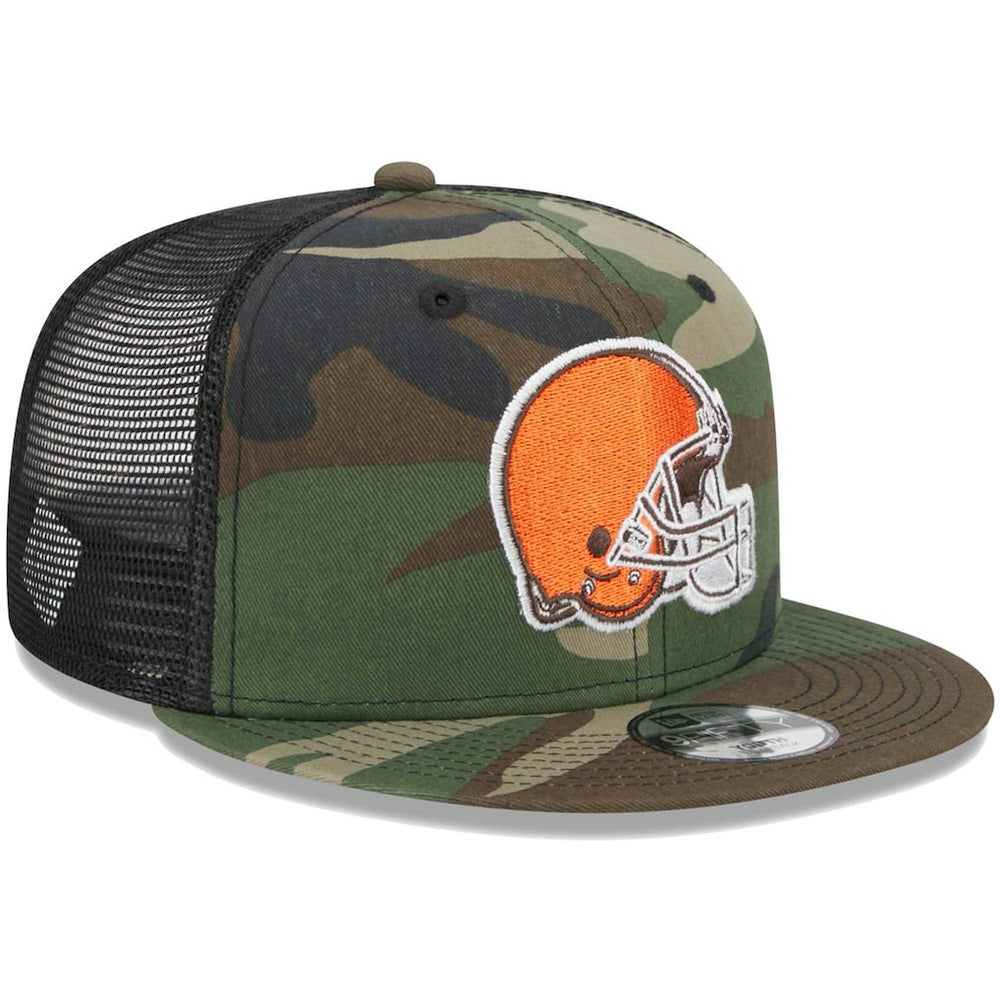 Cleveland Browns New Era Youth Main Trucker 9FIFTY Snapback Hat Camo