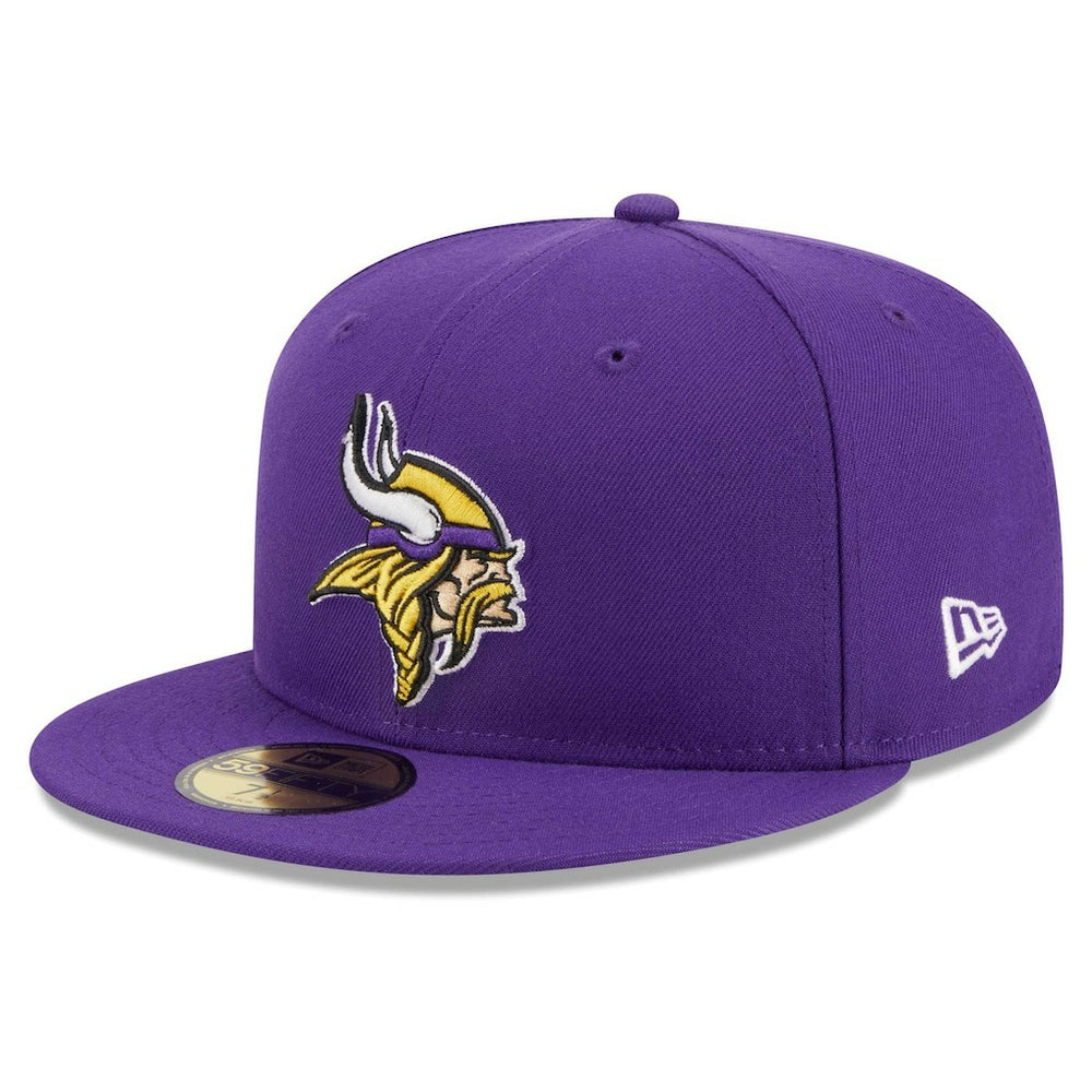 Minnesota Vikings New Era Main Patch 59FIFTY Fitted Hat Purple