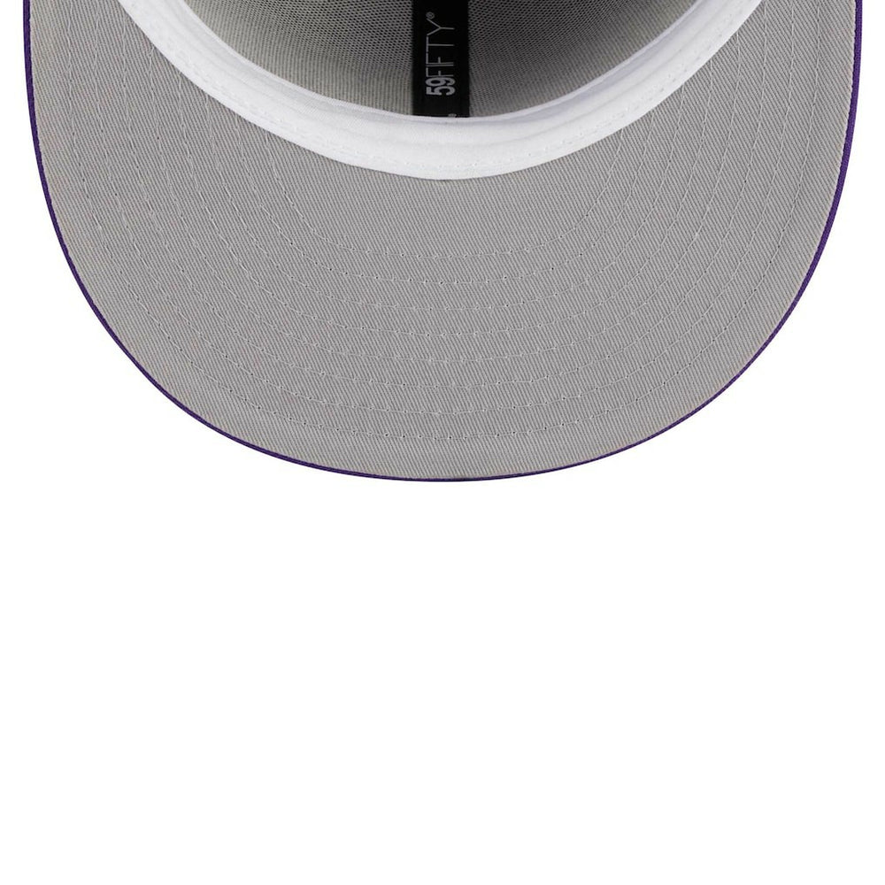 Minnesota Vikings New Era Main Patch 59FIFTY Fitted Hat Purple
