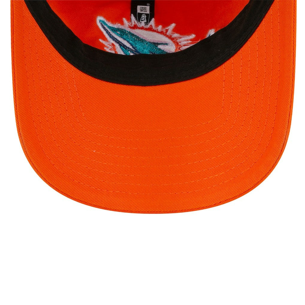 Miami Dolphins New Era Women's Main Core Classic 2.0 9TWENTY Adjustable Hat Orange