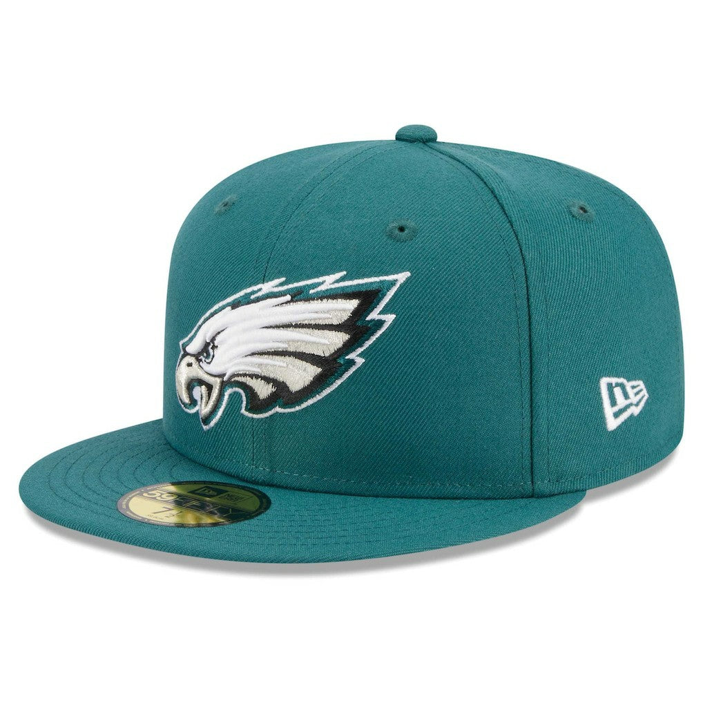 Philadelphia Eagles New Era Main Patch 59FIFTY Fitted Hat Midnight Green