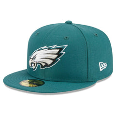 Philadelphia Eagles New Era Main Patch 59FIFTY Fitted Hat Midnight Green