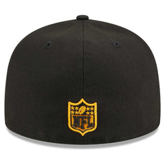 Pittsburgh Steelers New Era Main Patch 59FIFTY Fitted Hat Black