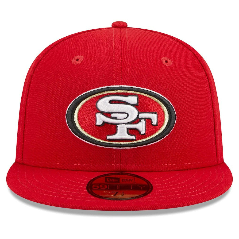 San Francisco 49ers New Era Main Patch 59FIFTY Fitted Hat Scarlet