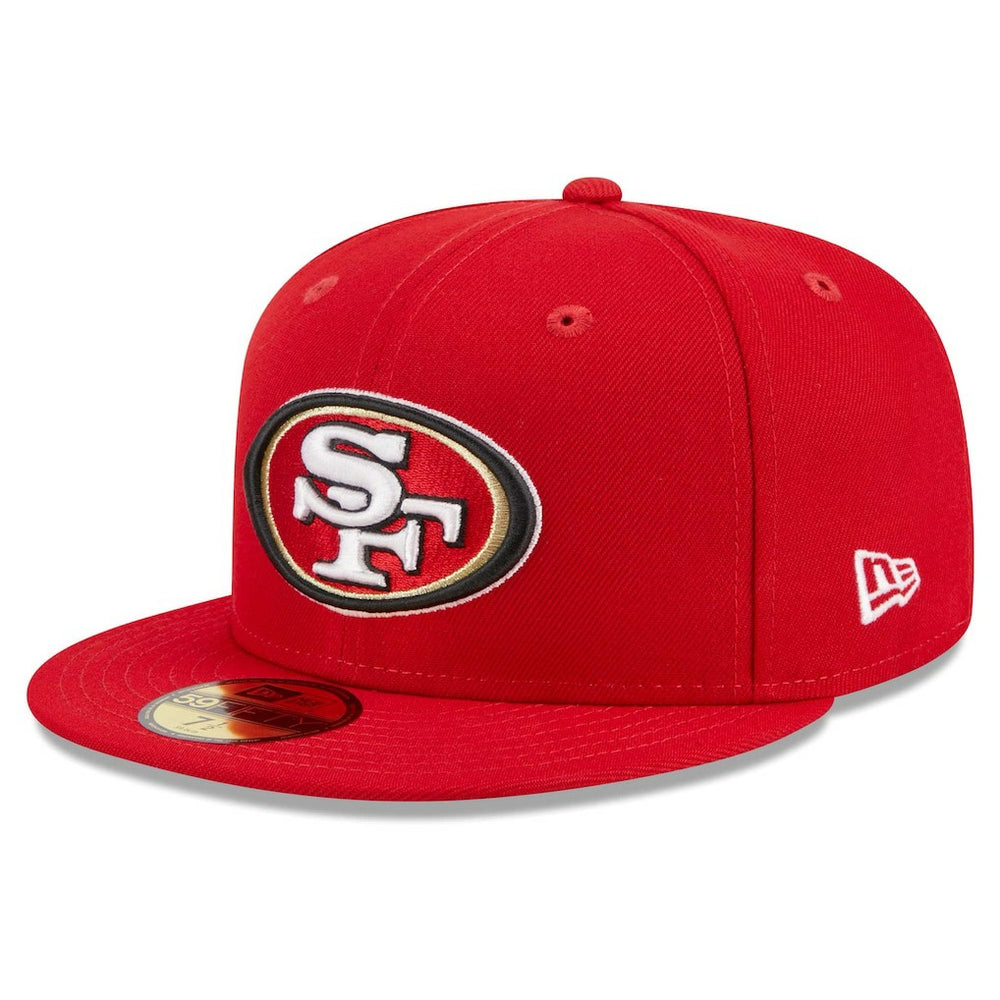 San Francisco 49ers New Era Main Patch 59FIFTY Fitted Hat Scarlet