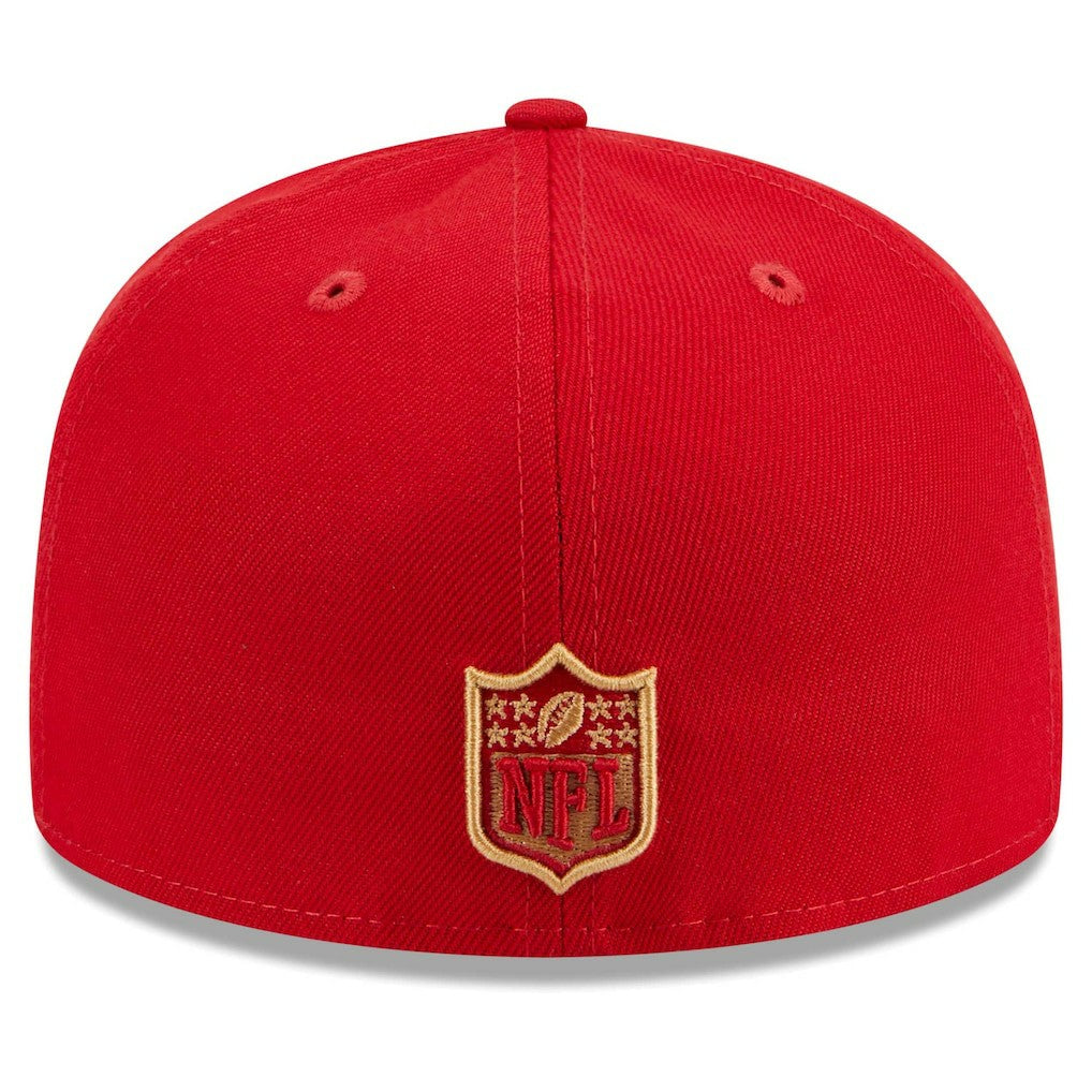 San Francisco 49ers New Era Main Patch 59FIFTY Fitted Hat Scarlet