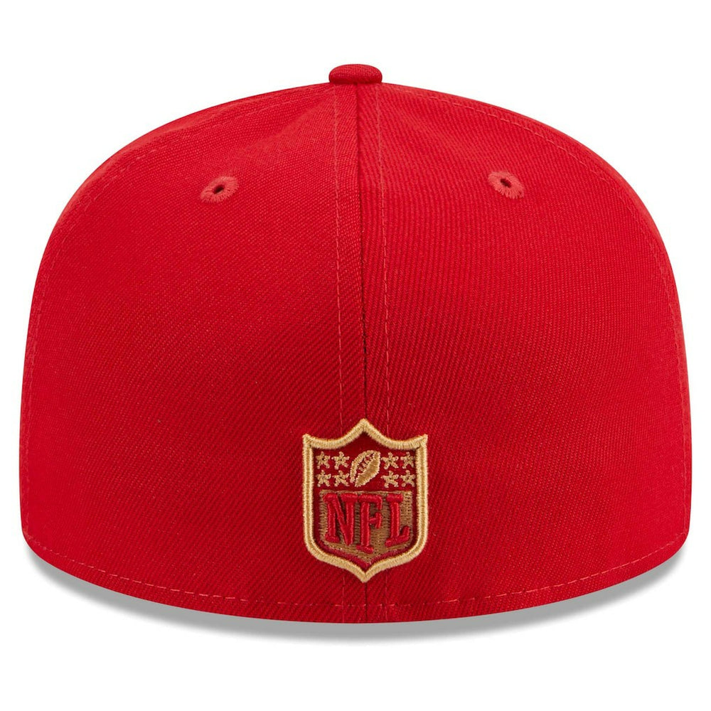 San Francisco 49ers New Era Main Patch 59FIFTY Fitted Hat Scarlet