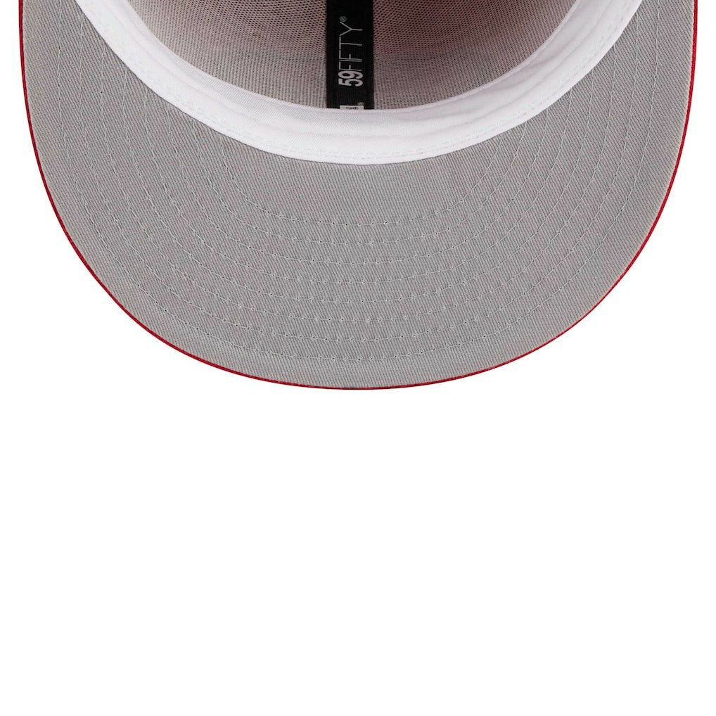 San Francisco 49ers New Era Main Patch 59FIFTY Fitted Hat Scarlet