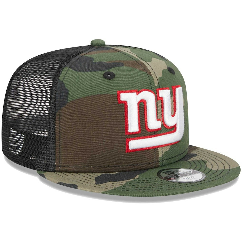 New York Giants New Era Youth Main Trucker 9FIFTY Snapback Hat Camo