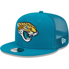 Jacksonville Jaguars New Era Youth Main Trucker 9FIFTY Snapback Hat Teal