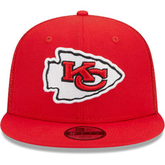 Kansas City Chiefs New Era Youth Main Trucker 9FIFTY Snapback Hat Red