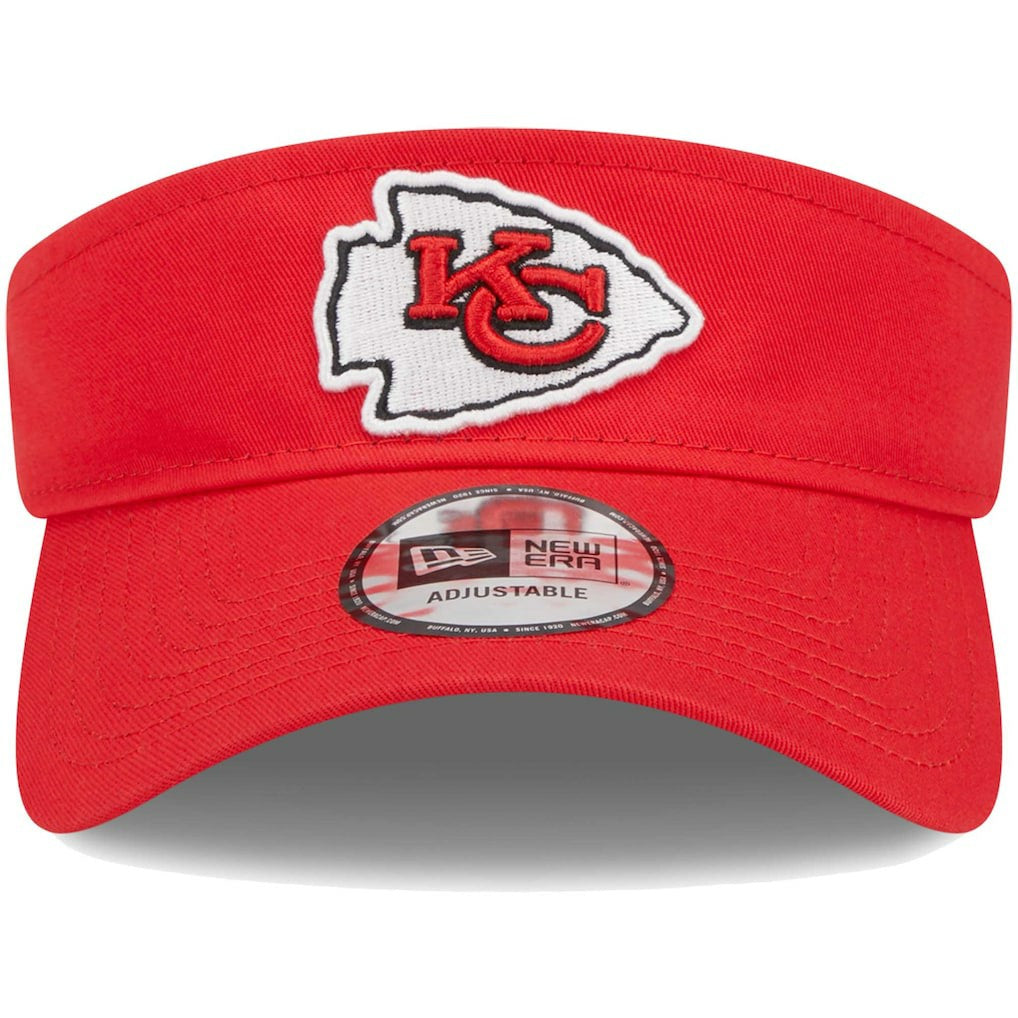 Kansas City Chiefs New Era Main Adjustable Visor Red