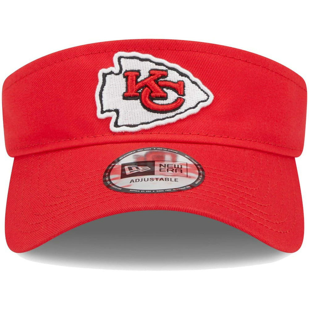 Kansas City Chiefs New Era Main Adjustable Visor Red