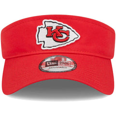 Kansas City Chiefs New Era Main Adjustable Visor Red