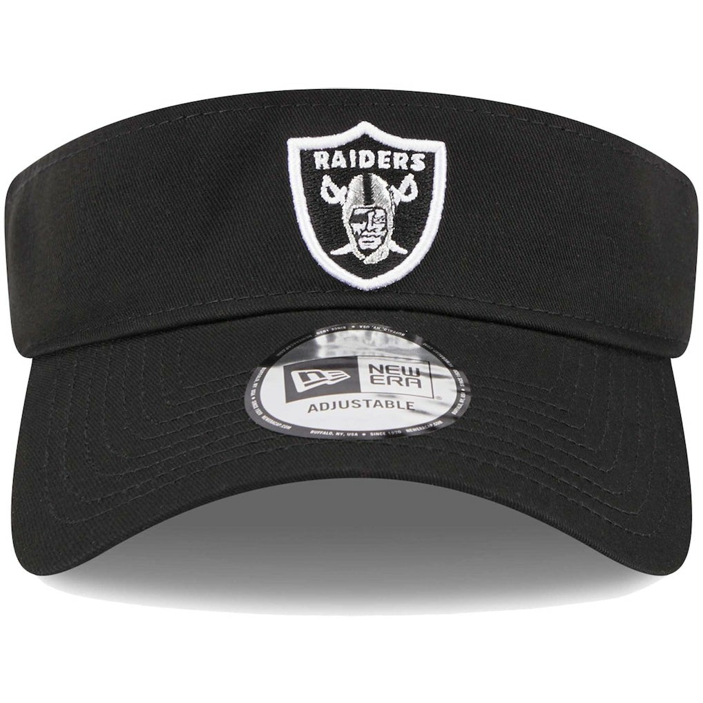 Las Vegas Raiders New Era Main Adjustable Visor Black