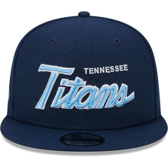 Tennessee Titans New Era Main Script 9FIFTY Snapback Hat Navy