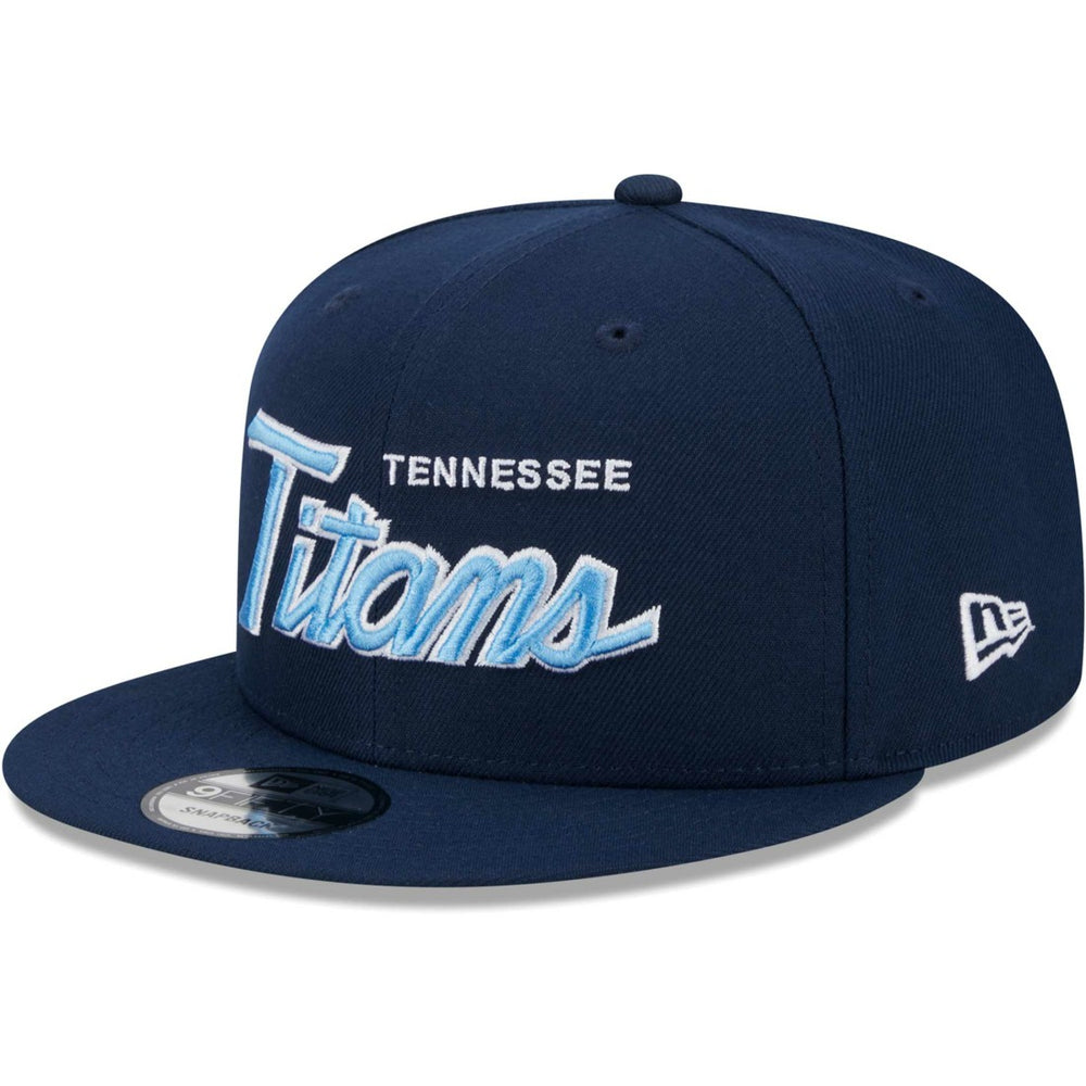 Tennessee Titans New Era Main Script 9FIFTY Snapback Hat Navy