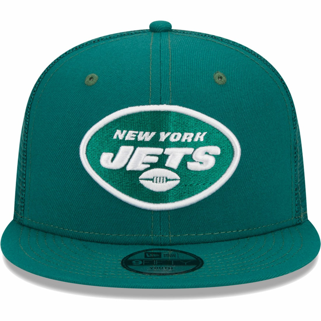 New York Jets New Era Youth Main Trucker 9FIFTY Snapback Hat Green