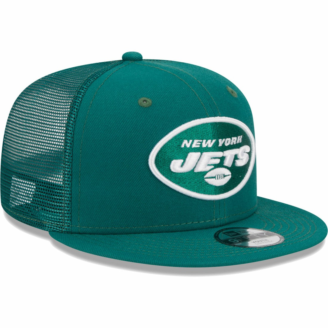 New York Jets New Era Youth Main Trucker 9FIFTY Snapback Hat Green