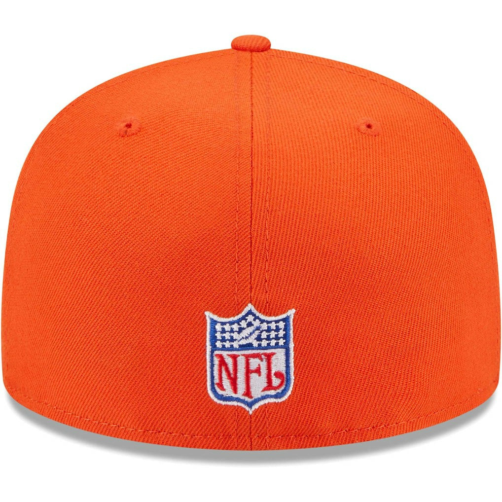 Chicago Bears New Era Throwback Main 59FIFTY Fitted Hat Orange