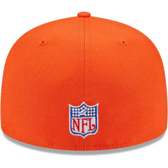 Chicago Bears New Era Throwback Main 59FIFTY Fitted Hat Orange