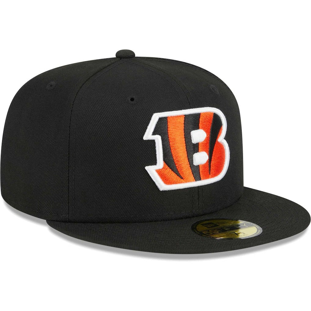 Cincinnati Bengals New Era Main 59FIFTY Fitted Hat Black