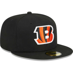 Cincinnati Bengals New Era Main 59FIFTY Fitted Hat Black
