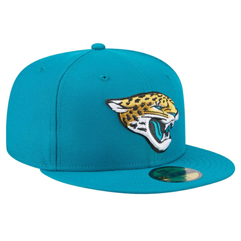 Jacksonville Jaguars New Era Main 59FIFTY Fitted Hat Teal