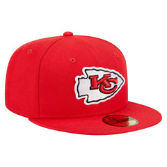 Kansas City Chiefs New Era Main 59FIFTY Fitted Hat Red