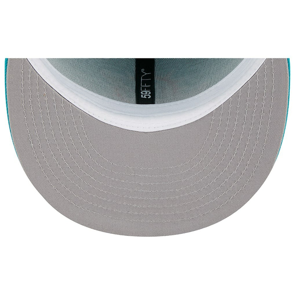 Miami Dolphins New Era Main 59FIFTY Fitted Hat Aqua