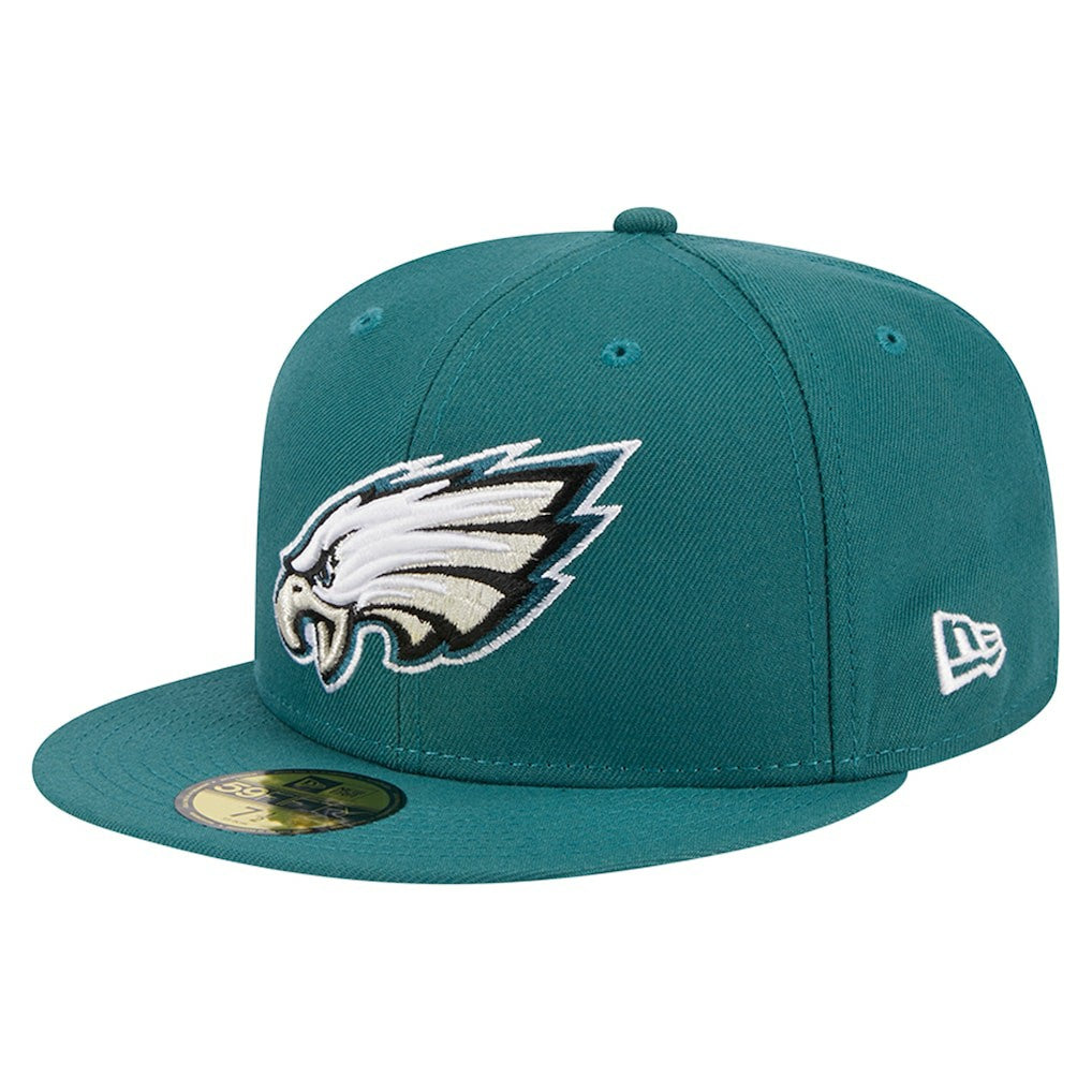 Philadelphia Eagles New Era Main 59FIFTY Fitted Hat Midnight Green