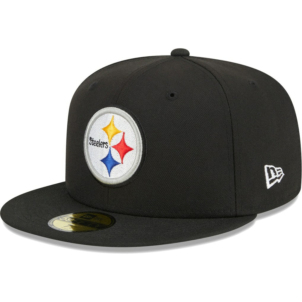 Pittsburgh Steelers New Era Main 59FIFTY Fitted Hat Black