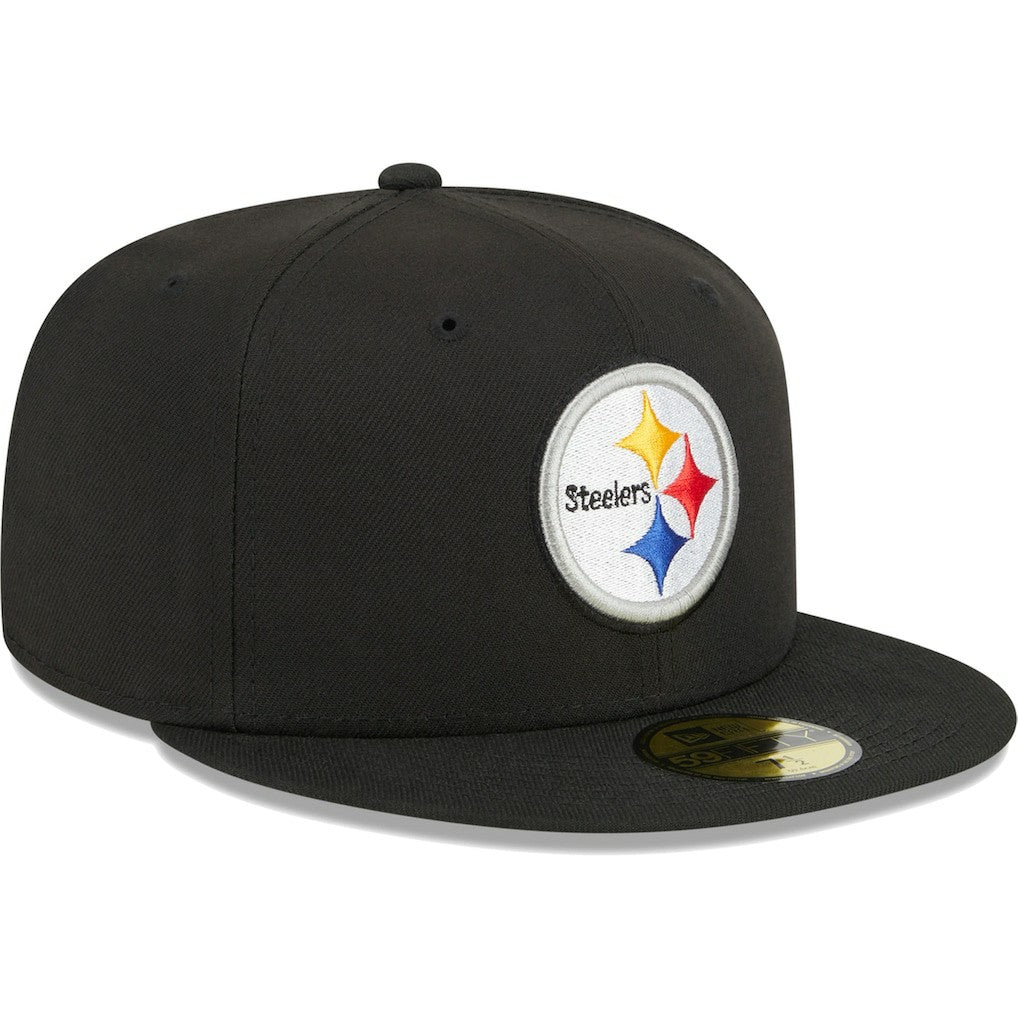 Pittsburgh Steelers New Era Main 59FIFTY Fitted Hat Black