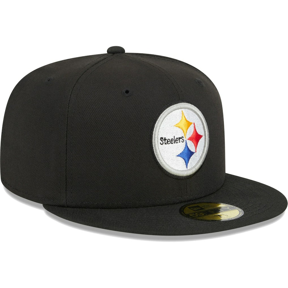 Pittsburgh Steelers New Era Main 59FIFTY Fitted Hat Black