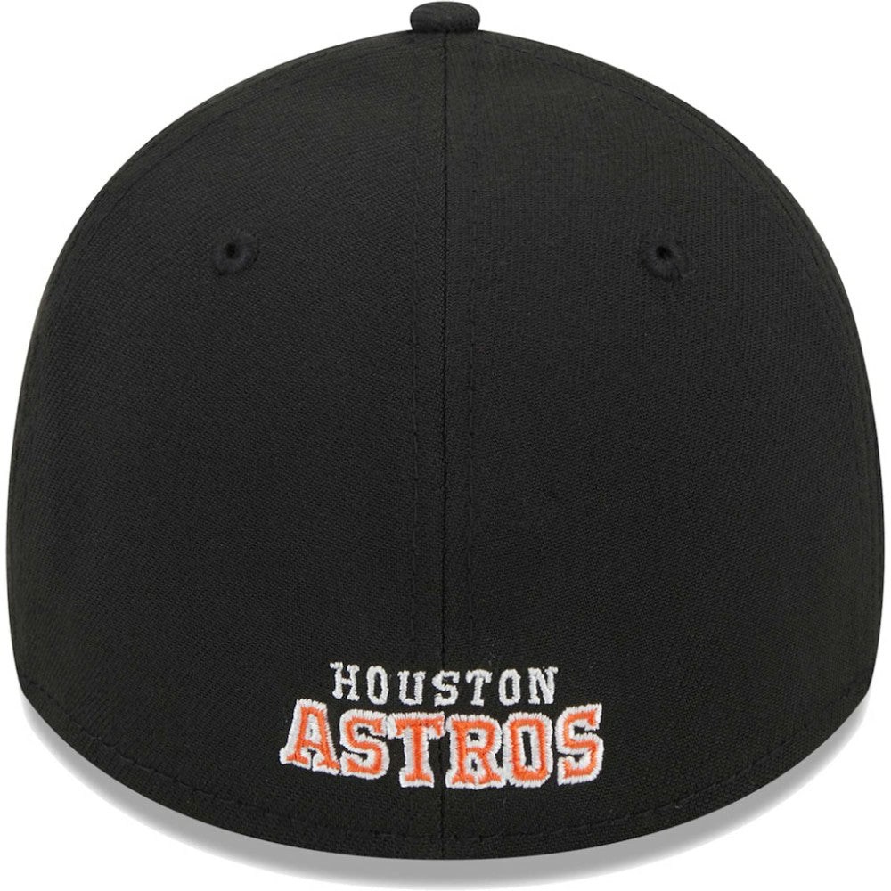 Houston Astros New Era Logo 39THIRTY Flex Hat - Black Hats