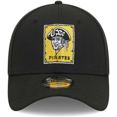 Pittsburgh Pirates New Era Logo 39THIRTY Flex Hat - Black Hats