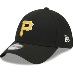 Pittsburgh Pirates New Era Logo 39THIRTY Flex Hat - Black Hats