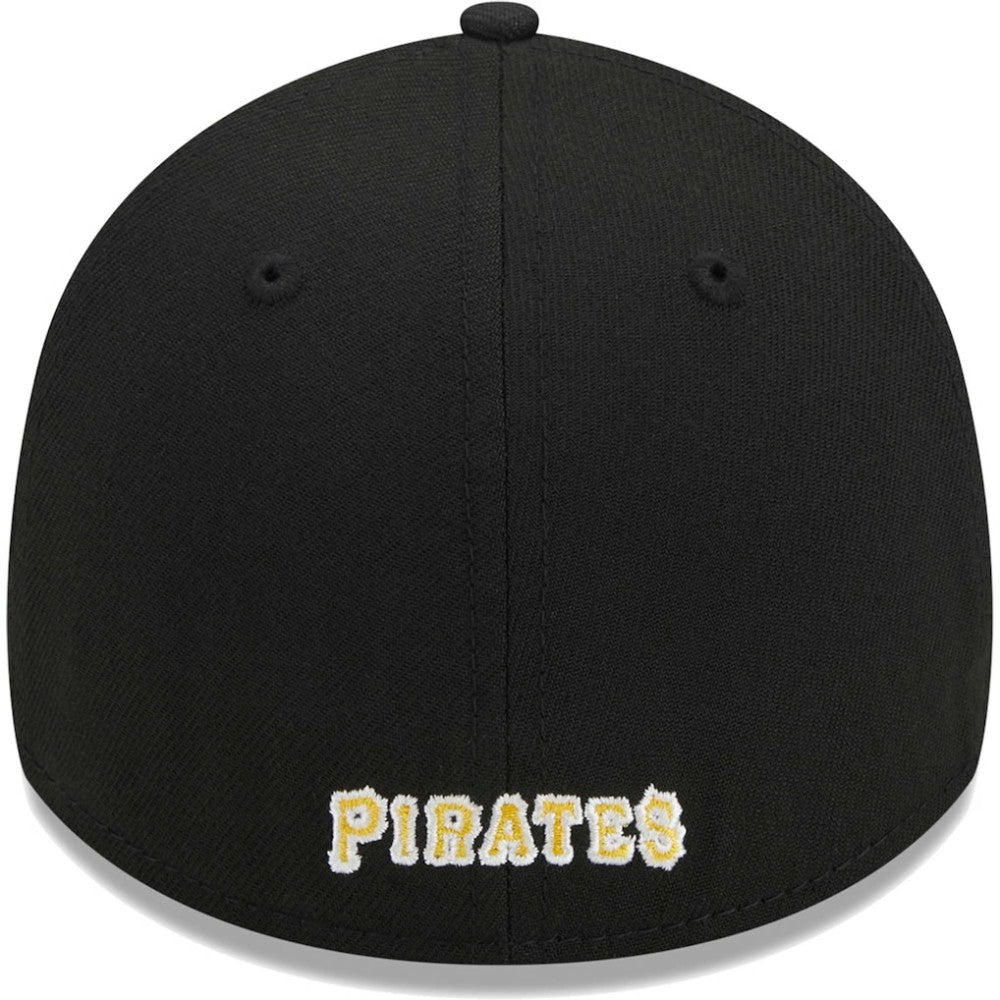 Pittsburgh Pirates New Era Logo 39THIRTY Flex Hat - Black Hats