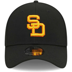 San Diego Padres New Era Logo 39THIRTY Flex Hat - Black Hats