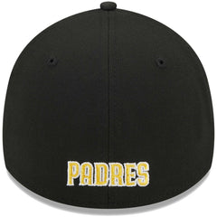 San Diego Padres New Era Logo 39THIRTY Flex Hat - Black Hats
