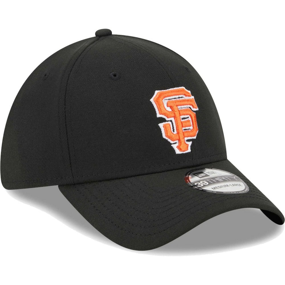 San Francisco Giants New Era Logo 39THIRTY Flex Hat - Black Hats