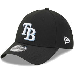 Tampa Bay Rays New Era Logo 39THIRTY Flex Hat - Black Hats
