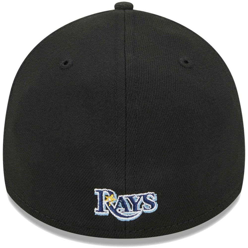 Tampa Bay Rays New Era Logo 39THIRTY Flex Hat - Black Hats
